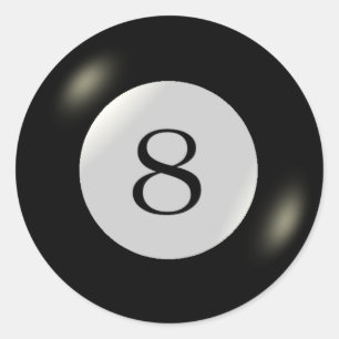 Aufkleber - Billard - 8 Ball