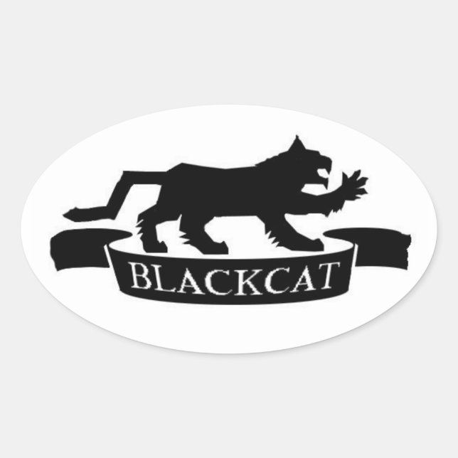 Aufkleber "Blackcat" (Vorderseite)