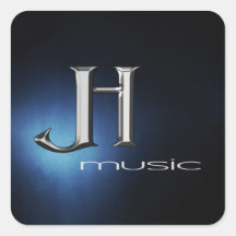 Aufkleber-Blatt - JH-Musik-Logo