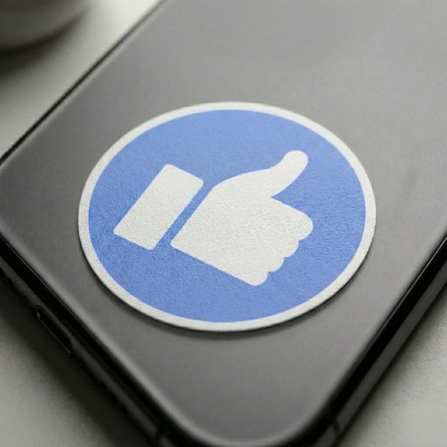 Aufkleber (blau) (Keep it simple and positive.)