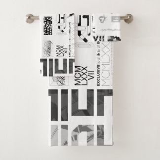 Aufkleber [BLK/GRY] Badhandtuch Set