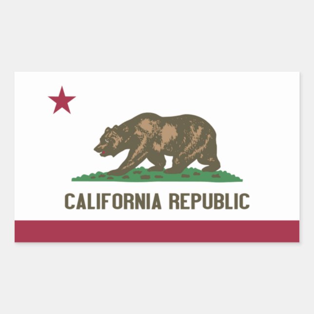 Aufkleber "California Flag" (Vorderseite)