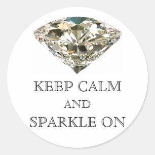 Aufkleber "CALM UND SPARKLE BEHALTEN"