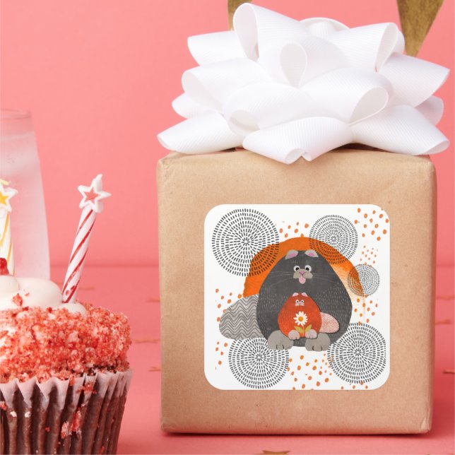 Aufkleber CATZ PAJAMAZ in 2 Größen (Party)