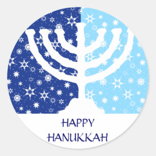 Aufkleber Chanukkas Menorah