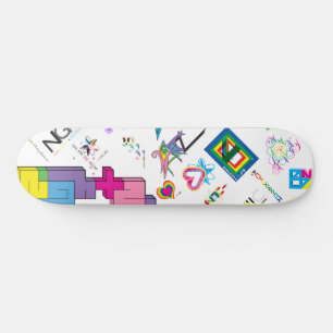 Aufkleber [CMYK/RNBW] Skateboard