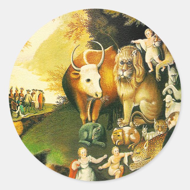 Aufkleber: Das friedliche Königreich Runder Aufkleber (Vorderseite)