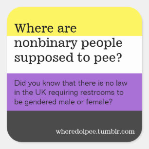 Aufkleber der allgemeinen Toilette