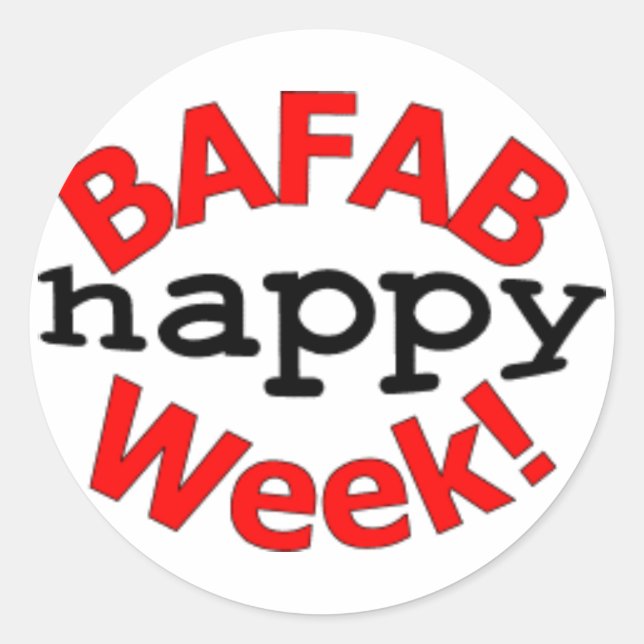 Aufkleber der BAFAB-Woche (sm) (Vorderseite)