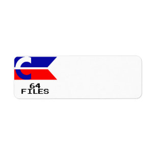 Aufkleber der Diskette-C64