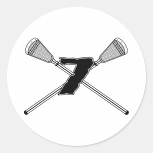 Aufkleber der Lacrosse-Zahl-07