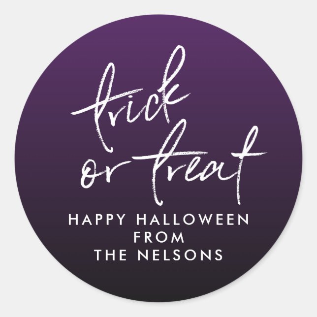 Aufkleber der Leckerei Halloween (Vorderseite)