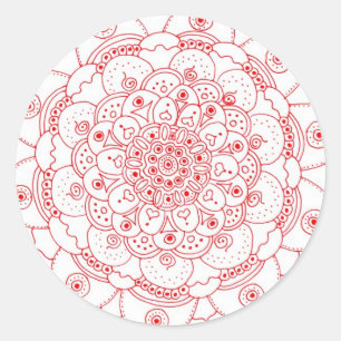 Aufkleber der Mandala-2