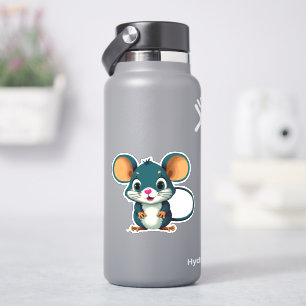 Aufkleber der Maus für die Wasserflasche