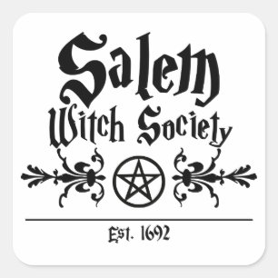 Aufkleber der Salem-Hexengesellschaft