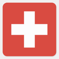 Aufkleber der Schweizer Flagge