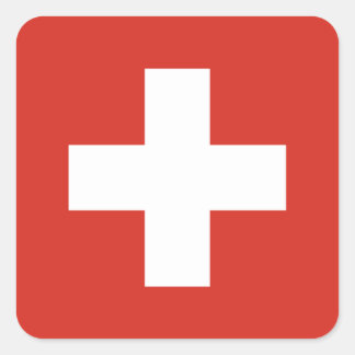Aufkleber der Schweizer Flagge