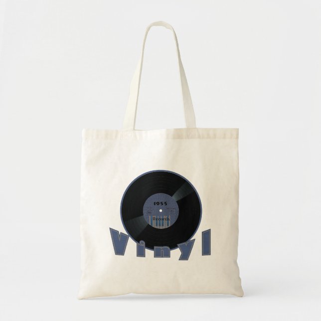 Aufkleber der VINYLaufzeichnungs-1955 Tragetasche (Vorne)