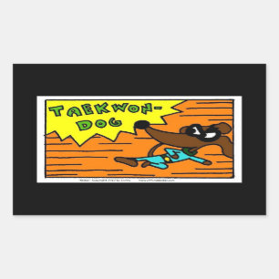 Aufkleber der Zuckmücken-TAEKWON-DOG - Set von 20