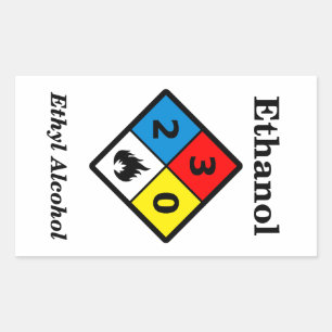 Aufkleber des Äthanol-MSDS