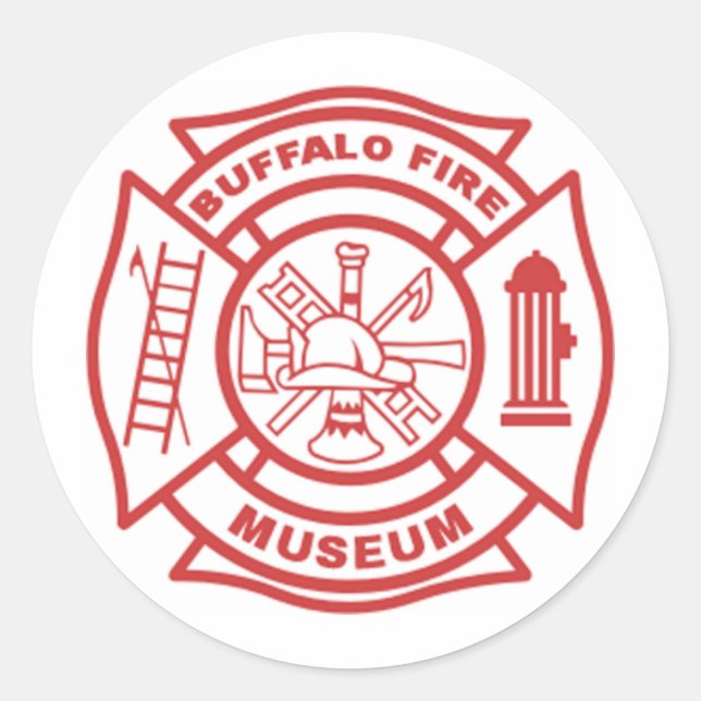 Aufkleber des Buffalo-Feuermuseums (Vorderseite)