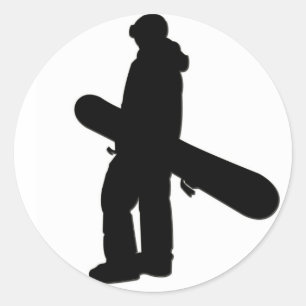 Aufkleber des Snowboarder-2