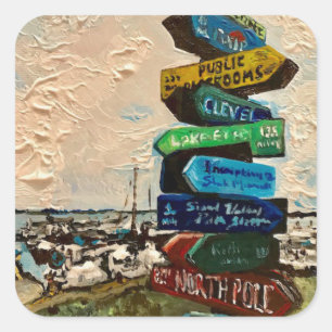 Aufkleber "Direction Marker on Kelley's Island"