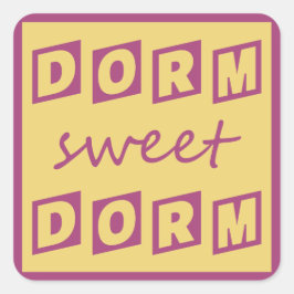 Aufkleber "Dorm Sweet Dorm"