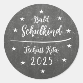 Aufkleber | Einschulung - Bald Schulkind - Tafel