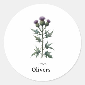 Aufkleber & Etiketten Weihnachten Distelblume Scot
