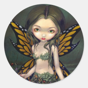 Aufkleber "Fairy with Driry Blume"
