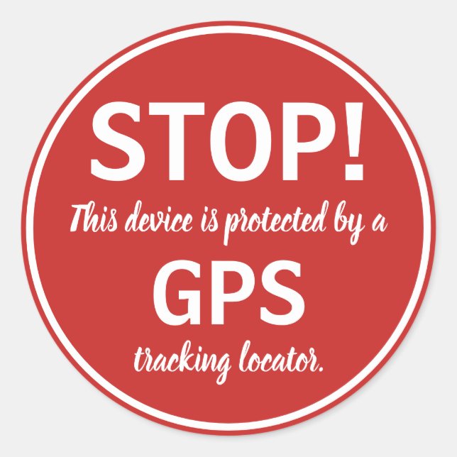 Aufkleber Farbe/GPS-Tracking-Locator (Vorderseite)