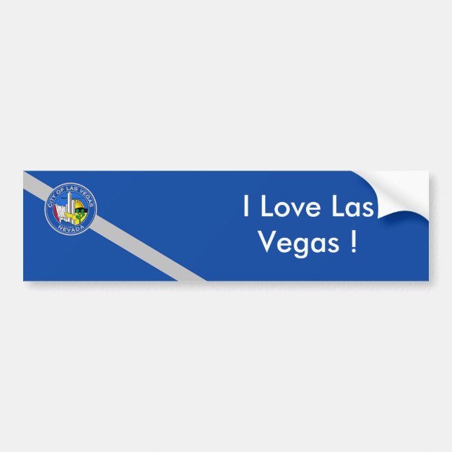 Aufkleber Flag von Las Vegas City, USA Autoaufkleber (Vorne)