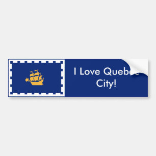 Aufkleber Flagge von Québec, Kanada Autoaufkleber