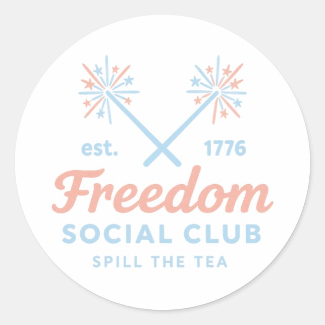 Aufkleber "Freedom Social Club" (Vorderseite)