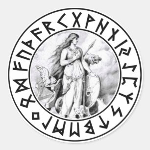 Aufkleber Freya Rune-Schild