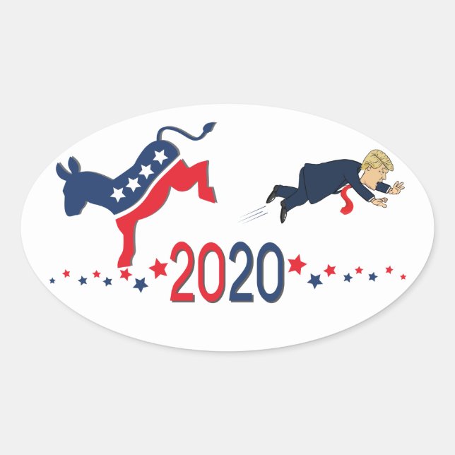 Aufkleber für 2020 Demokraten (Vorderseite)