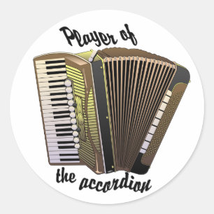 Aufkleber für Accordion Player