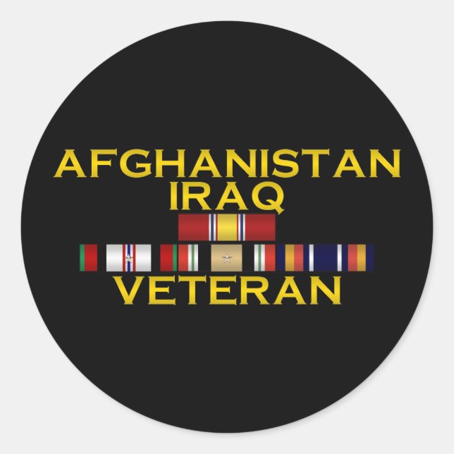 Aufkleber für Afghanistan und Irak (Vorderseite)