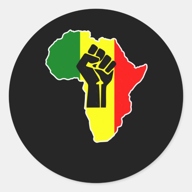 Aufkleber für Afrikanischer Power (Vorderseite)