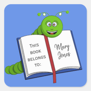 Aufkleber für albernes Bookworm Buchzeichen