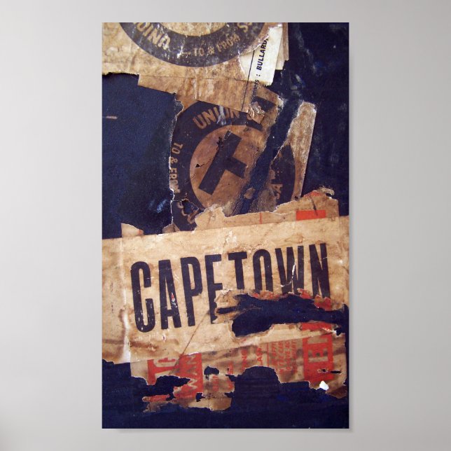 Aufkleber für Altgepäck Poster (Vorne)