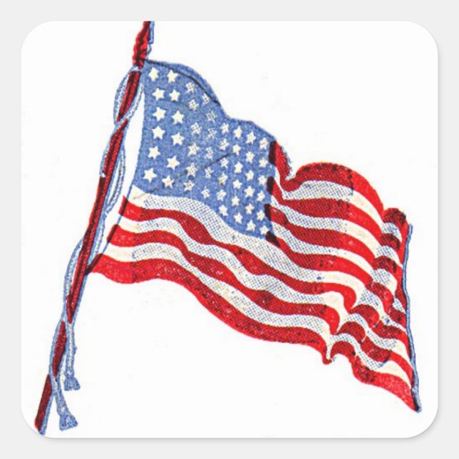 Aufkleber für amerikanische Flaggen (Vorderseite)