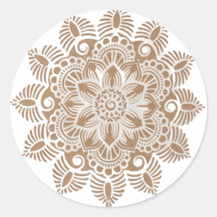 Aufkleber für antikes Blumendesign