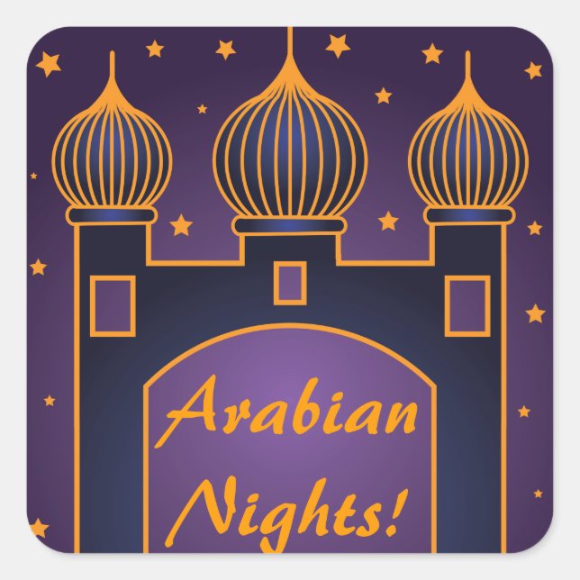 Aufkleber für arabische Nächte 3 (Vorderseite)