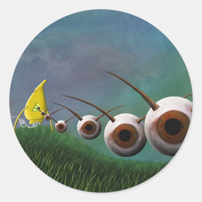 Aufkleber für Augen-Invaders (Vorderseite)