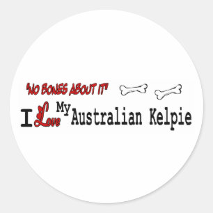 Aufkleber für Australische Kelpie (I-Liebe)