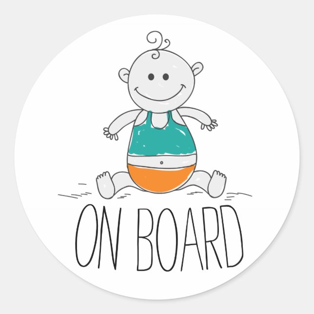 Aufkleber für Baby an Bord (Vorderseite)