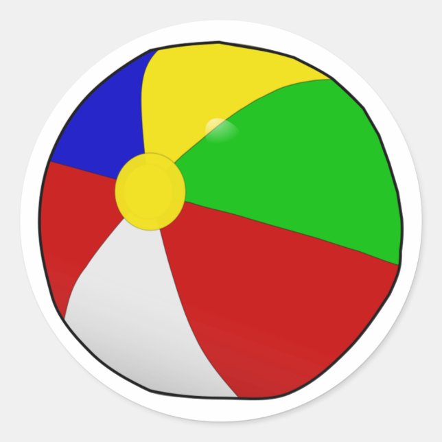 Aufkleber für Beach Ball (Vorderseite)