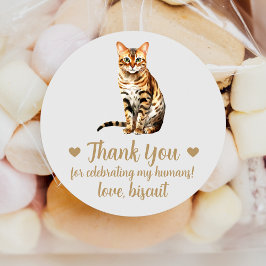 Aufkleber für bengalische Cat-Gastgeschenk Hochzei